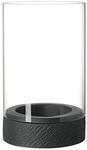 Windlicht VILLEROY & BOCH "Windlicht Manufacture Rock Home 25 cm schwarz", schwarz,