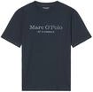 T-Shirt MARC O'POLO "T-Shirt Big-Logo 1er Pack", Herren, Gr. M, blau, Obermaterial: