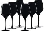 Weinglas ST&Ouml;LZLE "Weingl&auml;ser Exquisit 350 ml 6er Set schwarz", schwarz, Glas,