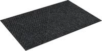 Teppich "Stripes", grau (schwarz, grau), B:60cm H:8mm L:90cm, Polyester,...