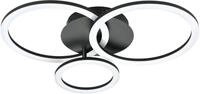EGLO Deckenleuchte "PARRAPOS-Z Deckenlampe schwarz, TuneableWhite, ZigBee 3.0,