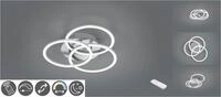 REALITY LEUCHTEN LED Deckenleuchte "Circle", grau (nickelfarben), 1, H: 9,5cm, 1