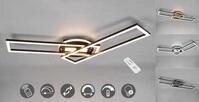 REALITY LEUCHTEN LED Deckenleuchte "Twister", schwarz (schwarz matt), 1, H: 8,5cm, 1