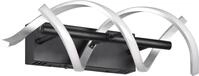 TRIO LEUCHTEN LED Wandleuchte "Sequence", grau (aluminiumfarben), 1, H: 47cm, 1 Stk.,