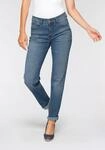 5-Pocket-Jeans MAC "Angela", Damen, Gr. 40, L&auml;nge 34, blau (mid blau main wash),