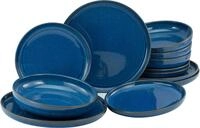 Tafelservice CREATABLE "Teller Set, Geschirr-Set Atlantico", bunt (kobalt, blau), 12
