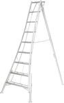 Vielzweckleiter NIWAKI, silberfarben, B:127cm H:270cm L:210cm, Aluminium, Leitern,