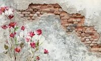 Fototapete PAPERMOON "Brickwall", bunt, B:3m L:2,23m, Vlies, Tapeten, Fototapete