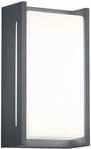 LED Au&szlig;en-Wandleuchte TRIO LEUCHTEN "INDUS", grau (anthrazit), B:12,9cm H:23,3cm