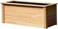 Hochbeet DOBAR, beige (natur), B:60cm H:65cm T:150cm, Holzwerkstoff, Pflanzgef&auml;&szlig;e,