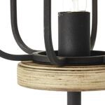 BRILLIANT Stehlampe "Gwen", schwarz (antik holz, schwarz korund), 1, &Oslash; 25cm H: