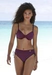 B&uuml;gel-Bikini-Top LASCANA "Italy", Damen, Gr. 38, Cup E, rot (bordeaux), Microfaser,