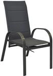 Gartensessel MERXX "Amalfi", grau (graphit, anthrazit), B:59cm H:107cm T:71cm,