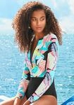 Badeanzug LASCANA ACTIVE "Layne", Damen, Gr. 40, N-Gr, bunt (t&uuml;rkis, gelb,