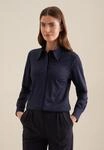 Hemdbluse SEIDENSTICKER "Schwarze Rose", Damen, Gr. 3XL (46), blau...