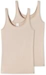 Unterhemd SCHIESSER "Modal Essentials", Damen, Gr. 42, N-Gr, beige (410, sand),