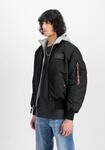Bomberjacke ALPHA INDUSTRIES "MA-1 D-Tec Slim", Herren, Gr. XS, schwarz,