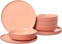 Tafelservice RITZENHOFF & BREKER "Teller Set, Geschirr-Set Jasper", rosa (puder), 8