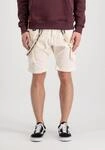 Shorts ALPHA INDUSTRIES "Utility Slim Shorts", Herren, Gr. 34, Normalgr&ouml;&szlig;en, wei&szlig;
