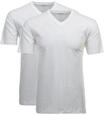 T-Shirt RAGMAN "T-Shirt 2er Pack", Herren, Gr. L, wei&szlig;, Obermaterial: 100% Baumwolle