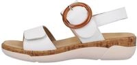 Keilsandalette REMONTE, Damen, Gr. 39, wei&szlig;, Leder, Lederimitat, unifarben,...