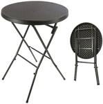 Gartentisch VCM "Partytisch rund klappbar", schwarz, Tische, Gartentisch
