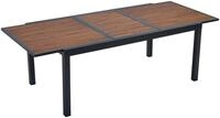 Gartentisch MERXX "Paxos", grau (graphit, natur, graphit, natur), H:75cm T:100cm,
