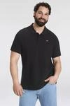 Poloshirt LEVI'S PLUS "BIG O.G. BATWING POLO", Herren, Gr. XXL (64/66), schwarz,