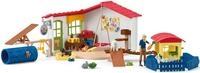Spielwelt SCHLEICH "FARM WORLD, Tierhotel (42607)", bunt, Spielfigurenwelten, Kinder,