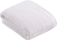 Badetuch VOSSEN "Vegan Life", wei&szlig;, B:100cm L:150cm, Webfrottier, Obermaterial: 100%