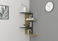 Eckregal FMD "Haarlem", braun (artisan eichefarben, matera), B:45cm H:77,5cm T:45cm,