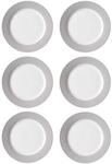 Speiseteller RITZENHOFF & BREKER "Speiseteller Doppio &oslash; 27 cm 6er Set", grau,