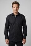 Businesshemd OLYMP "Luxor modern fit", Herren, Gr. 37, N-Gr, schwarz, Web,