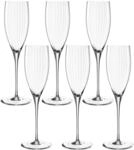 Sektglas LEONARDO "POESIA", transparent (klar), H:25cm &Oslash;:7,8cm, Kristallglas,