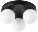 PAULMANN Deckenleuchte "Selection Bathroom Gove IP44 max. 3x20W Rondel Glas/Metall",