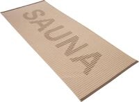 Saunatuch VOSSEN "Camden", grau (stone), B:80cm L:200cm, Walkfrottee, Obermaterial: