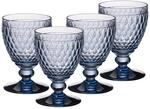 Glas VILLEROY & BOCH "Wassergl&auml;ser Boston Coloured 400 ml 4er Set", blau, Glas,