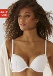 Push-up-BH S.OLIVER "Lilou", Damen, Gr. 70, Cup C, wei&szlig;, Spitze, Obermaterial:...