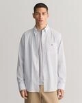 Langarmhemd GANT "REG POPLIN STRIPE SHIRT", Herren, Gr. S, N-Gr, blau (light...