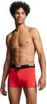 Badehose PUMA "PUMA SWIM MEN LOGO TRUNKS", Herren, Gr. XS, N-Gr, rot, Web,