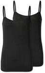 Unterhemd SCHIESSER "Modal Essentials", Damen, Gr. 36, N-Gr, schwarz (000, schwarz),