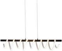 N&Auml;VE LED Pendelleuchte "Belleza", schwarz (schwarz, wei&szlig;), H: 150cm, 1 Stk.,