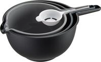 Sch&uuml;ssel GEFU "Preparo", bunt (schwarz, wei&szlig;, dunkelgrau, hellgrau), Kunststoff,