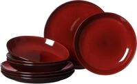 Tafelservice RITZENHOFF & BREKER "Teller Set, Geschirr-Set Gambia", rot, 8 Stk.,