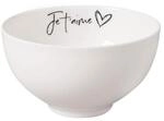 Schale VILLEROY & BOCH "Bol Je t'aime Statement &oslash; 13,8 cm wei&szlig;", wei&szlig;, Sch&uuml;sseln,