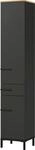 Hochschrank GERMANIA "Yonkers", braun (graphit, navarra, eiche, nachbildung), B:34cm