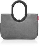 Einkaufsshopper REISENTHEL "loopshopper M", grau (frame twist silber), B:40cm H:26cm