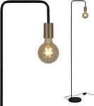 N&Auml;VE Stehlampe "Modo", gold (schwarz, goldfarben), 1, H: 150cm, 1 Stk., Leuchten,