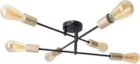 N&Auml;VE Deckenleuchte "Modo", gold (schwarz, goldfarben), 6, H: 17,5cm, 1 Stk.,