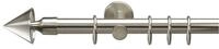 Gardinenstange LIEDECO "Kegel", silber (silberfarben), L:240cm &Oslash;:20mm,